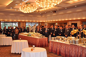 A scene from the New Year banquet.